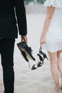 couple with shoes