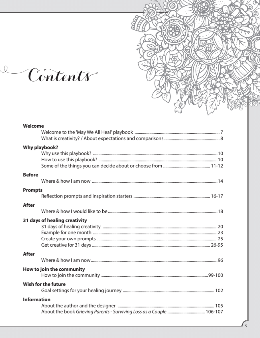 May We All Heal: Playbook For Creative Healing After Loss (Hardcover Edition) - Image 2